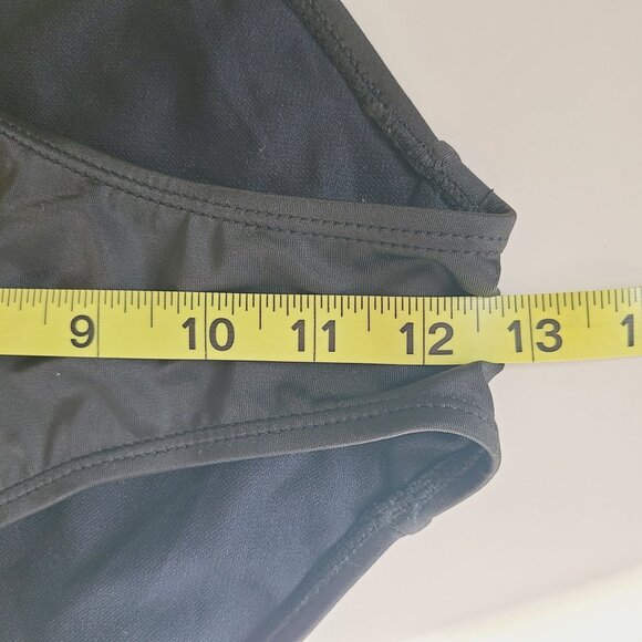 Women's Swimwear Black Bikini Set With Pom Pom Trim & Mesh Detail Size XL - Picture 10 of 10